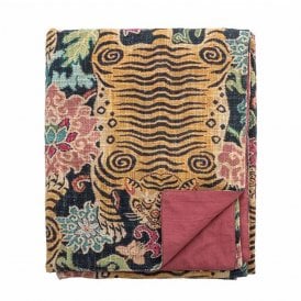 Lester Tiger Multi Coloured Cotton Throw