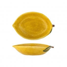 Limone Yellow Stoneware Bowl