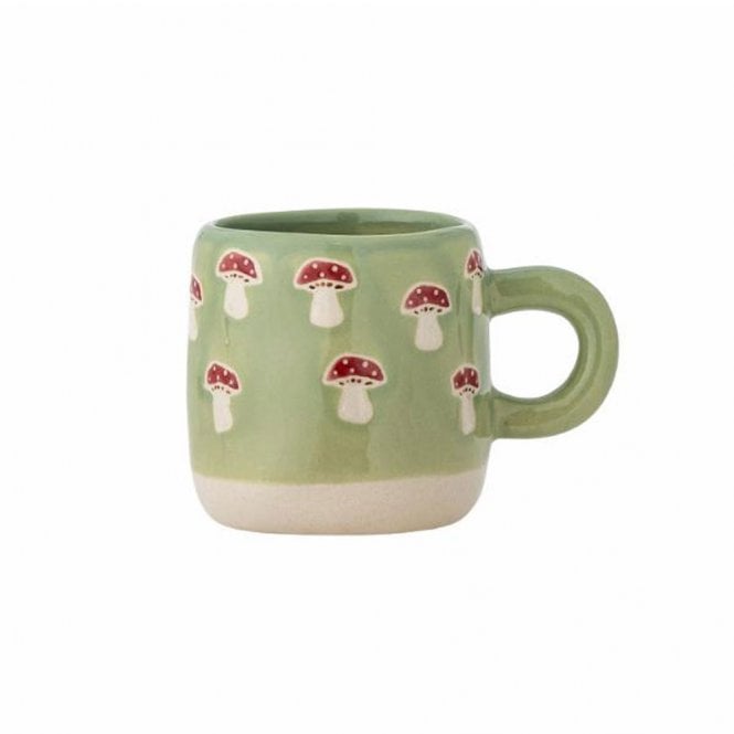 Bloomingville Millie Green Mushroom Stoneware Mini Mug