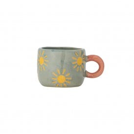 Nini Blue with Sun Stoneware Mini Mug