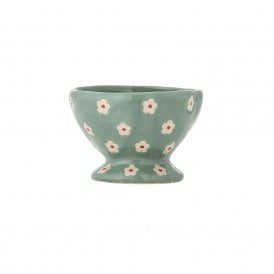 Nini Blue with White Flowers Stoneware Bowl