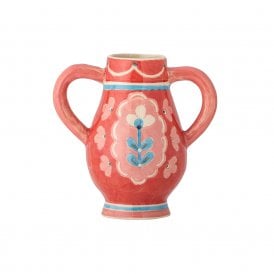 Odina Red Stoneware Vase