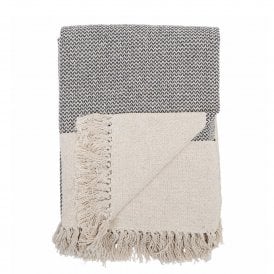Sefanit Grey Recycled Cotton Throw