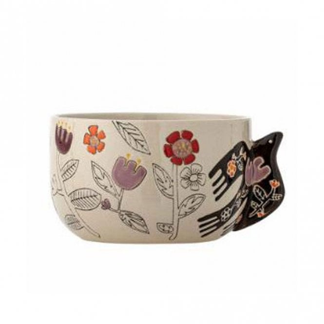 Bloomingville Vivielle Bird Multi Stoneware Bowl