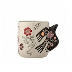 Vivielle Multi Bird Stoneware Cup