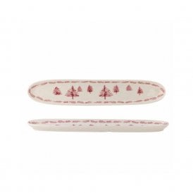 Wonderland Rose Trees Stoneware Thin Serving Plate