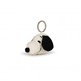 Snoopy Head Corduroy Keyring