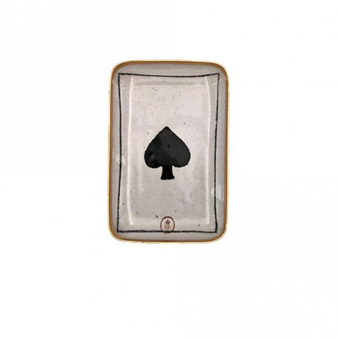 Boncoeurs Playing Spade Enamelled Aluminium Mini Tray