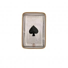 Playing Spade Enamelled Aluminium Mini Tray