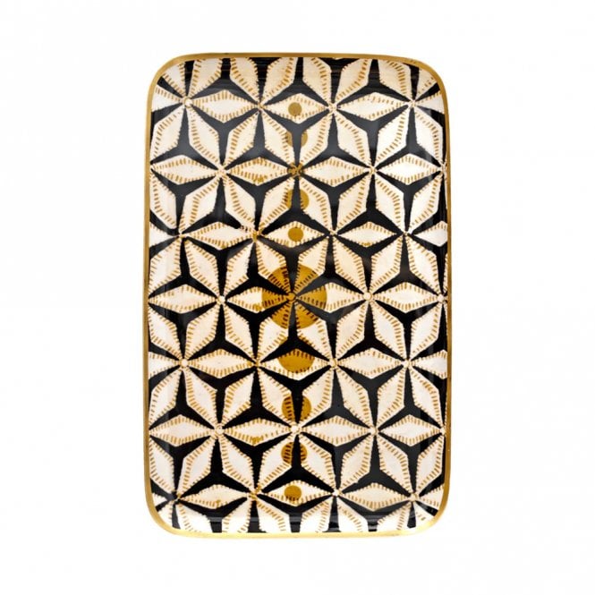 Boncoeurs Stars Enamelled Aluminium Rectangular Tray