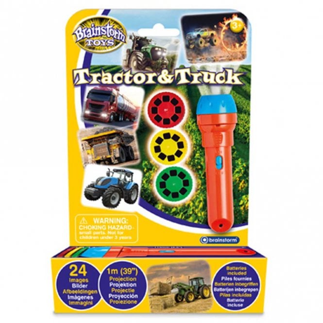 Brainstorm Toys Tractor and Truck Torch and Projector