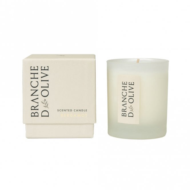 Branche d'Olive Bergamot Scented Boxed Soya Candle