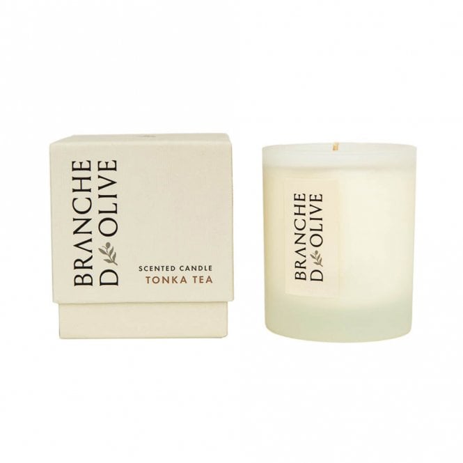 Branche d'Olive Tonka Tea Scented Boxed Soya Candle