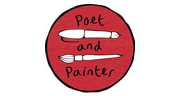 Poet and Painter Birthday Flowers Framed Card