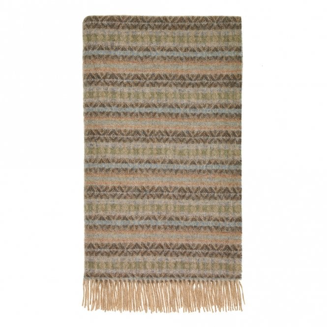 Bronte by Moon AYR Eau De Nil Pure New Wool Throw