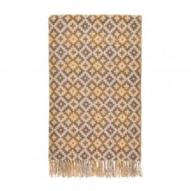 Dartmouth Gold Shetland Wool Throw