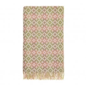 Dartmouth Green Shetland Wool Throw