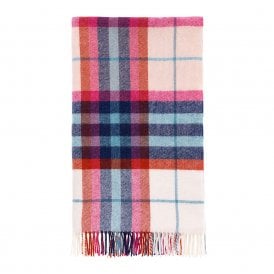 Falmouth Design Ivory & Red Shetland Wool Throw