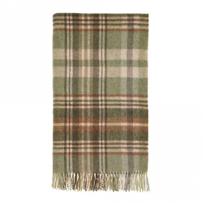 Bronte by Moon Glen Coe Sage Pure Wool Throw