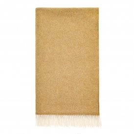 Herringbone Gold Merino Throw