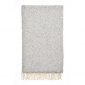 Herringbone Grey Merino Throw