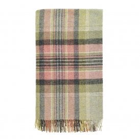 Kintyre Green Shetland Wool Throw