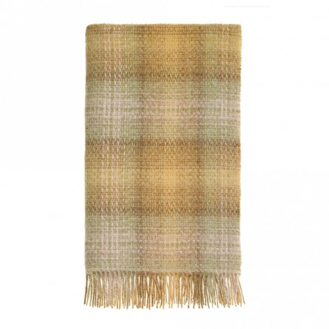 Bronte by Moon Ombre Buttercup & Sage Wool Throw
