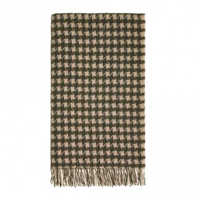 Bronte by Moon Star Green Pure Wool Throw