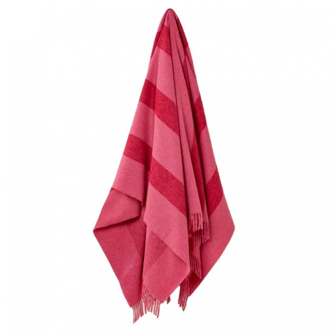 Bronte by Moon Stripe Pink Merino Throw