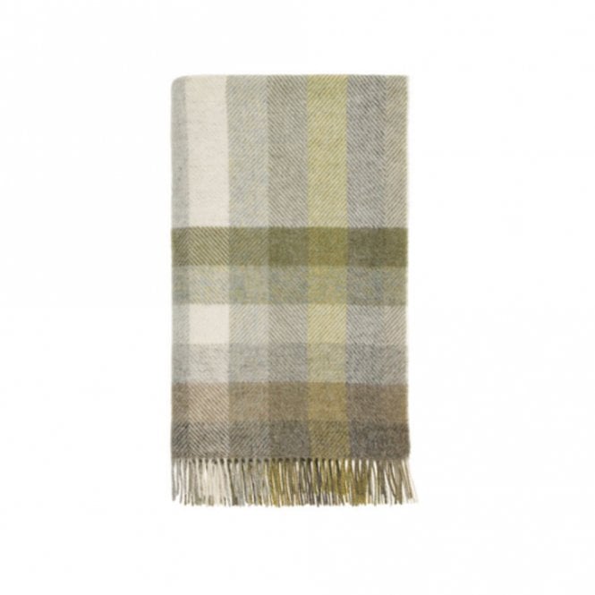 Bronte by Moon Woodale Olive Wool Throw
