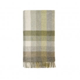 Woodale Olive Wool Throw