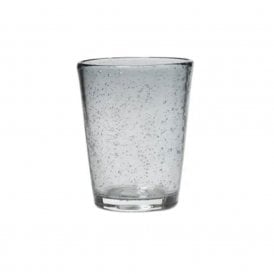 Bubble Grey Glass Tumbler