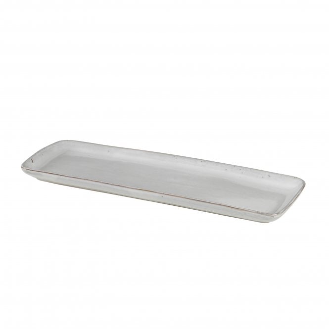 Broste Copenhagen Nordic Sand Stoneware Rectangular Serving Plate