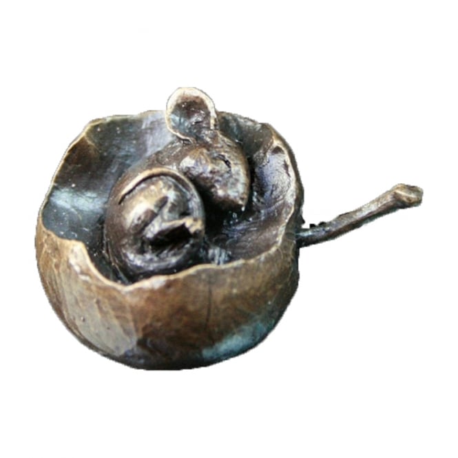 Butler & Peach Miniature Bronze Mouse in Apple