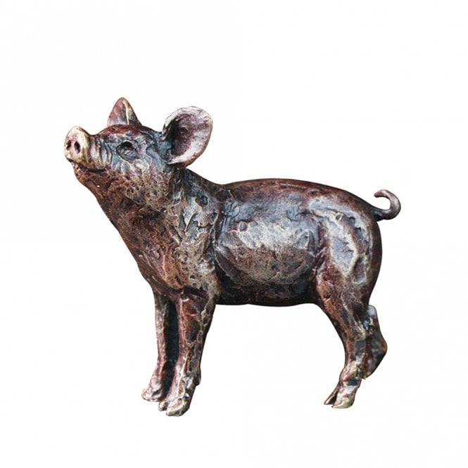 Butler & Peach Miniature Bronze Pig