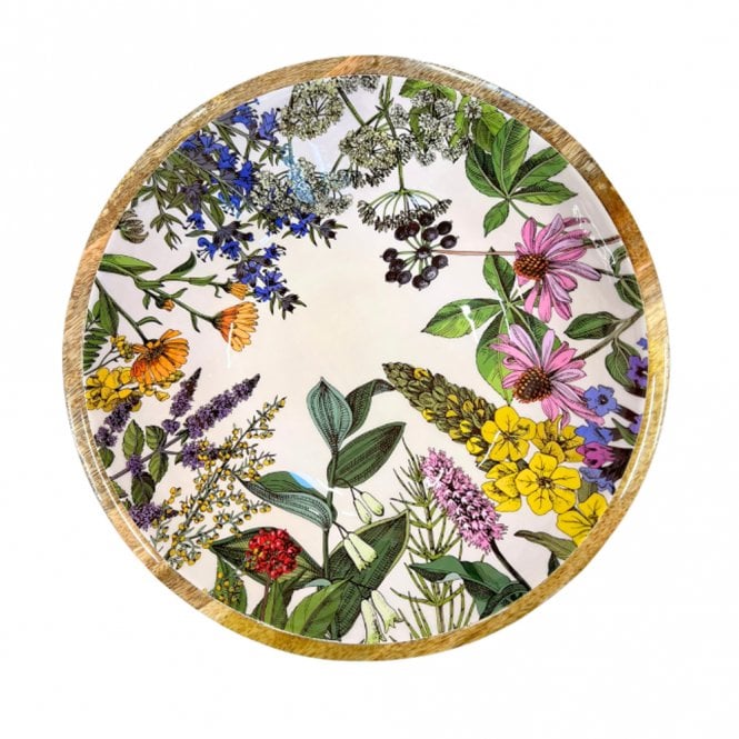 By Room Herbs Mango Wood Bowl 35cm