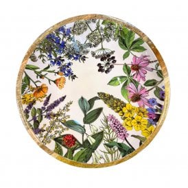 Herbs Mango Wood Bowl 35cm