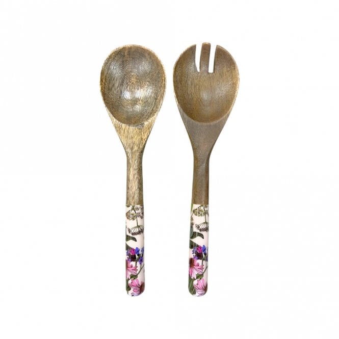 By Room Herbs Mango Wood Salad Servers