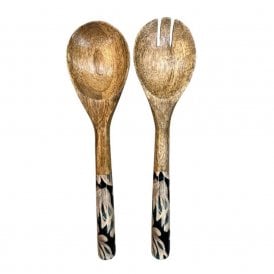 Midnight Garden Mango Wood Salad Servers