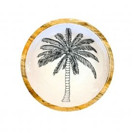 Palm Tree Mango Wood Bowl 25cm