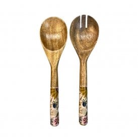 Wild Garden Mango Wood Salad Servers