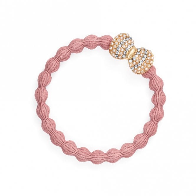 byEloise London Bling Bow Champagne Pink Bangle Band