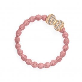 Bling Bow Champagne Pink Bangle Band