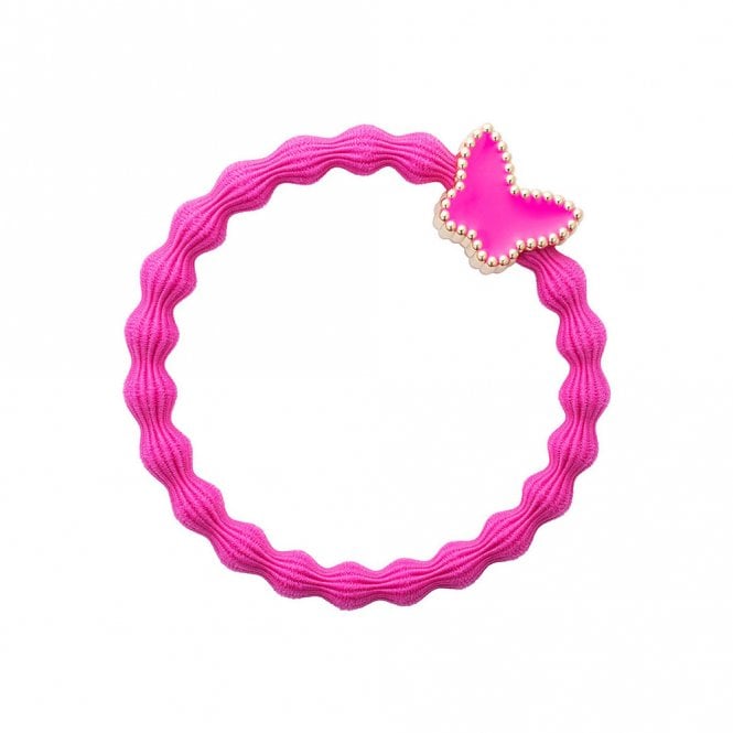 byEloise London Gold Butterfly Fuchsia Bangle Band