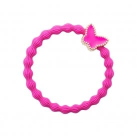 Gold Butterfly Fuchsia Bangle Band