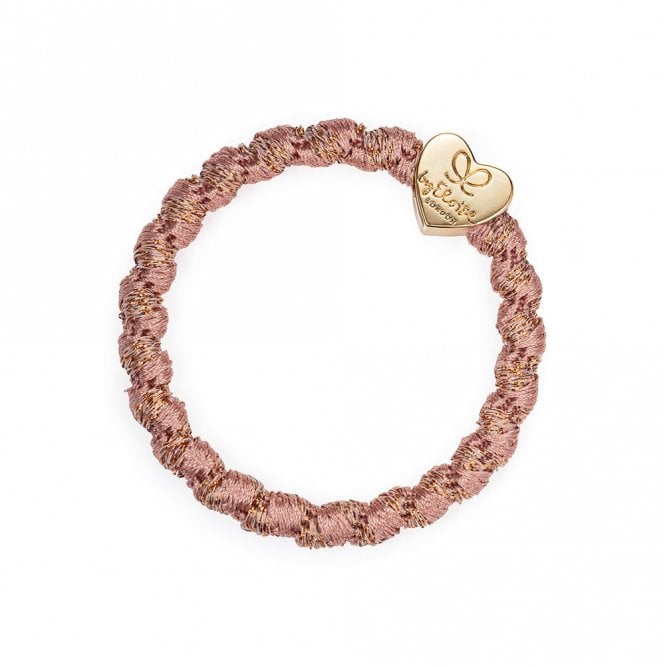 byEloise London Gold Heart Woven Rose Bangle Band