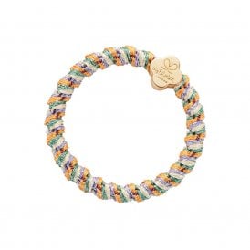 Gold Quatrefoil Desert Bloom Woven Bangle Band