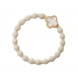 Gold Quatrefoil Vanilla Bangle Band