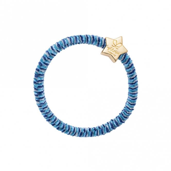 byEloise London Gold Star Indigo Velvet Bangle Band