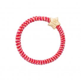 Gold Star Pink Fizz Velvet Bangle Band